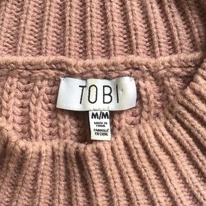 TOBI Blush Chunky Knit Oversized Sweater